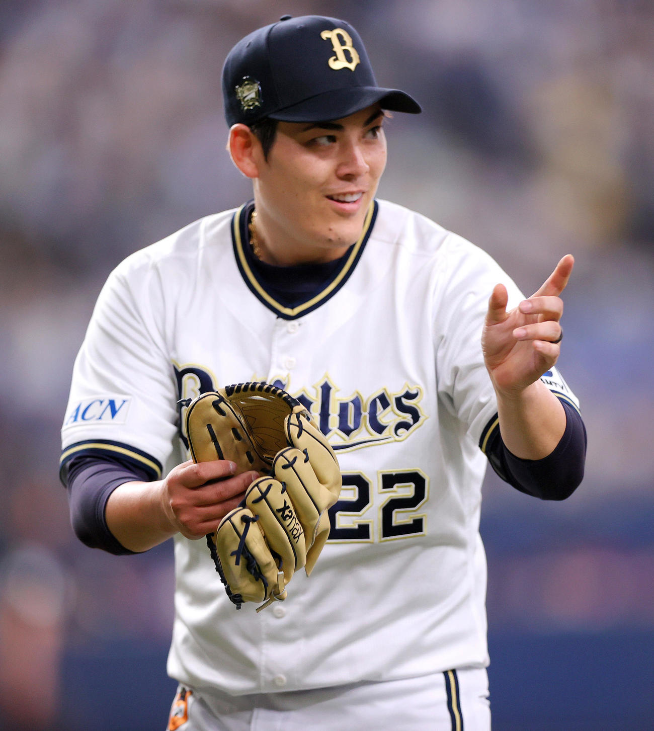 オリックス九里亜蓮（2025年4月18日撮影）