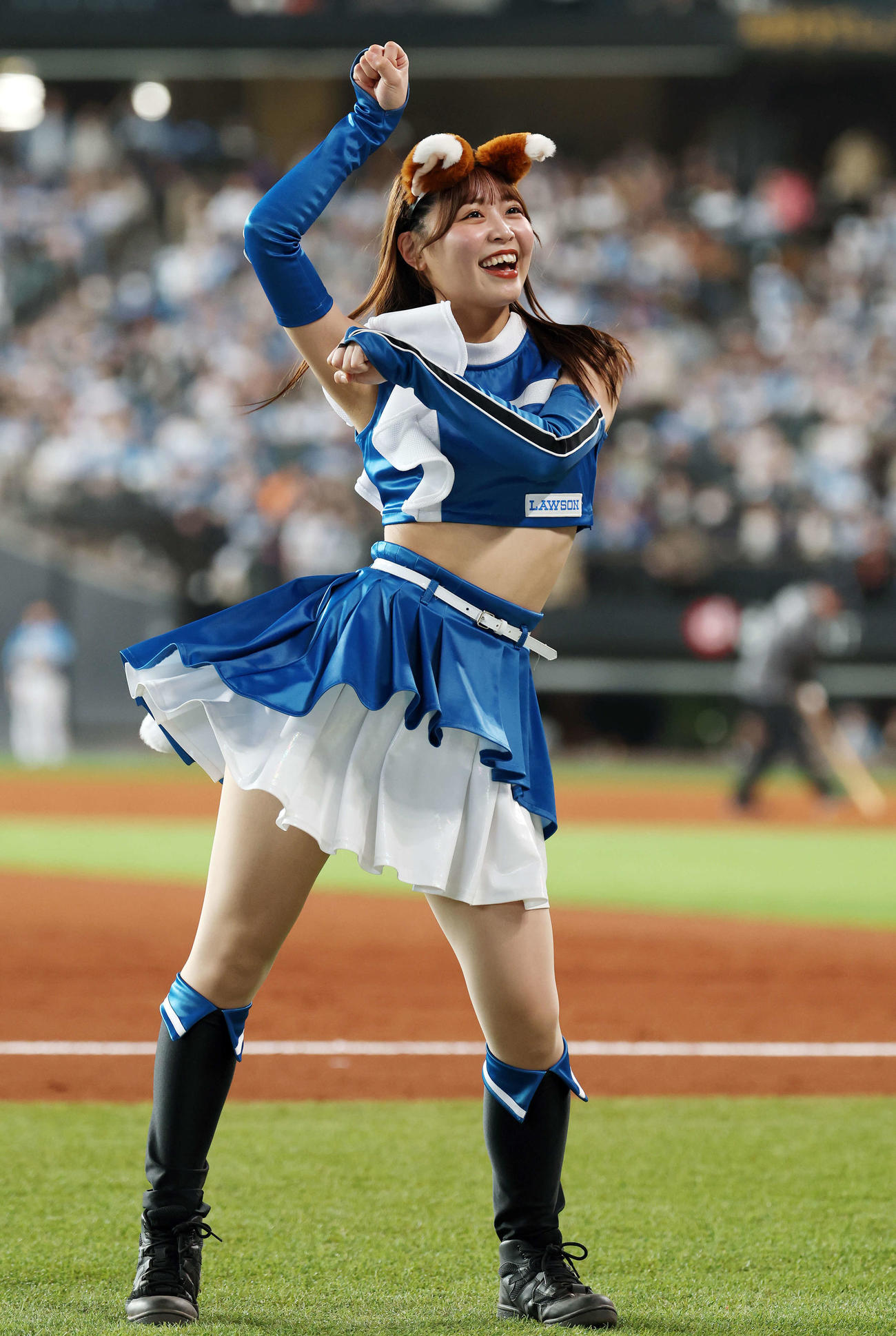 ファイターズガール竹市琴美さん（撮影・宮地輝）