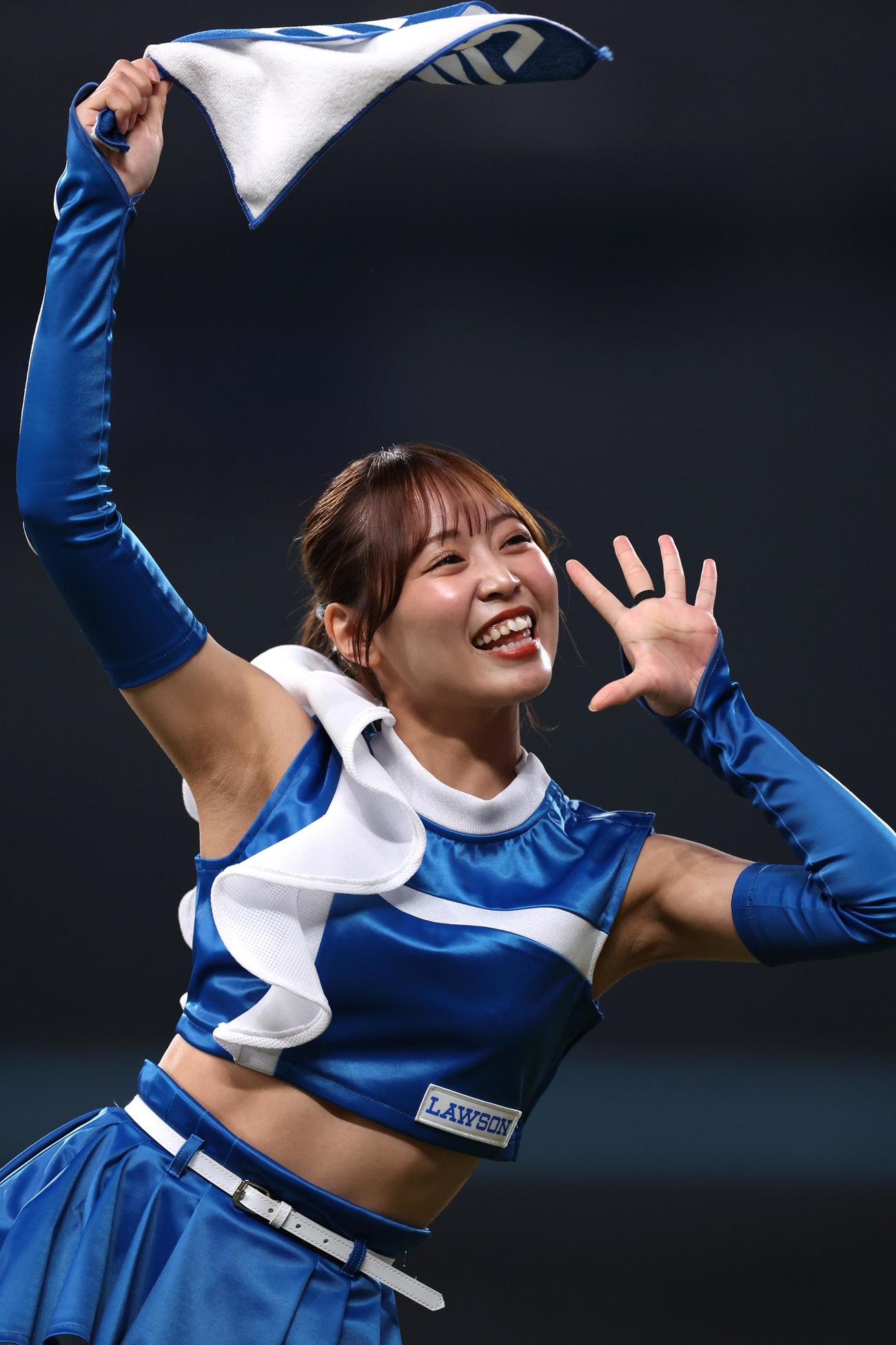 ファイターズガール竹市琴美さん（撮影・黒川智章）