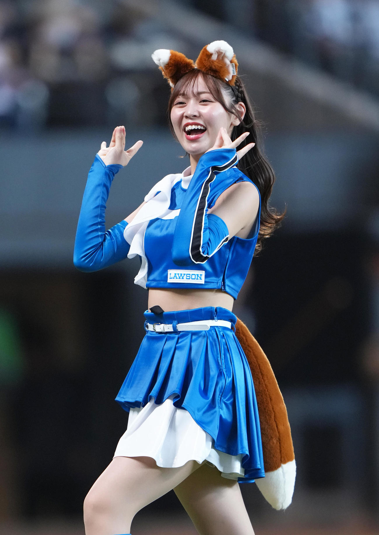 ファイターズガール竹市琴美さん（撮影・足立雅史）