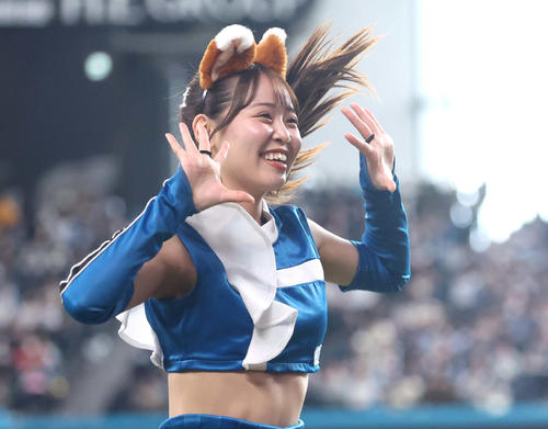 ファイターズガール竹市琴美さん（撮影・黒川智章）