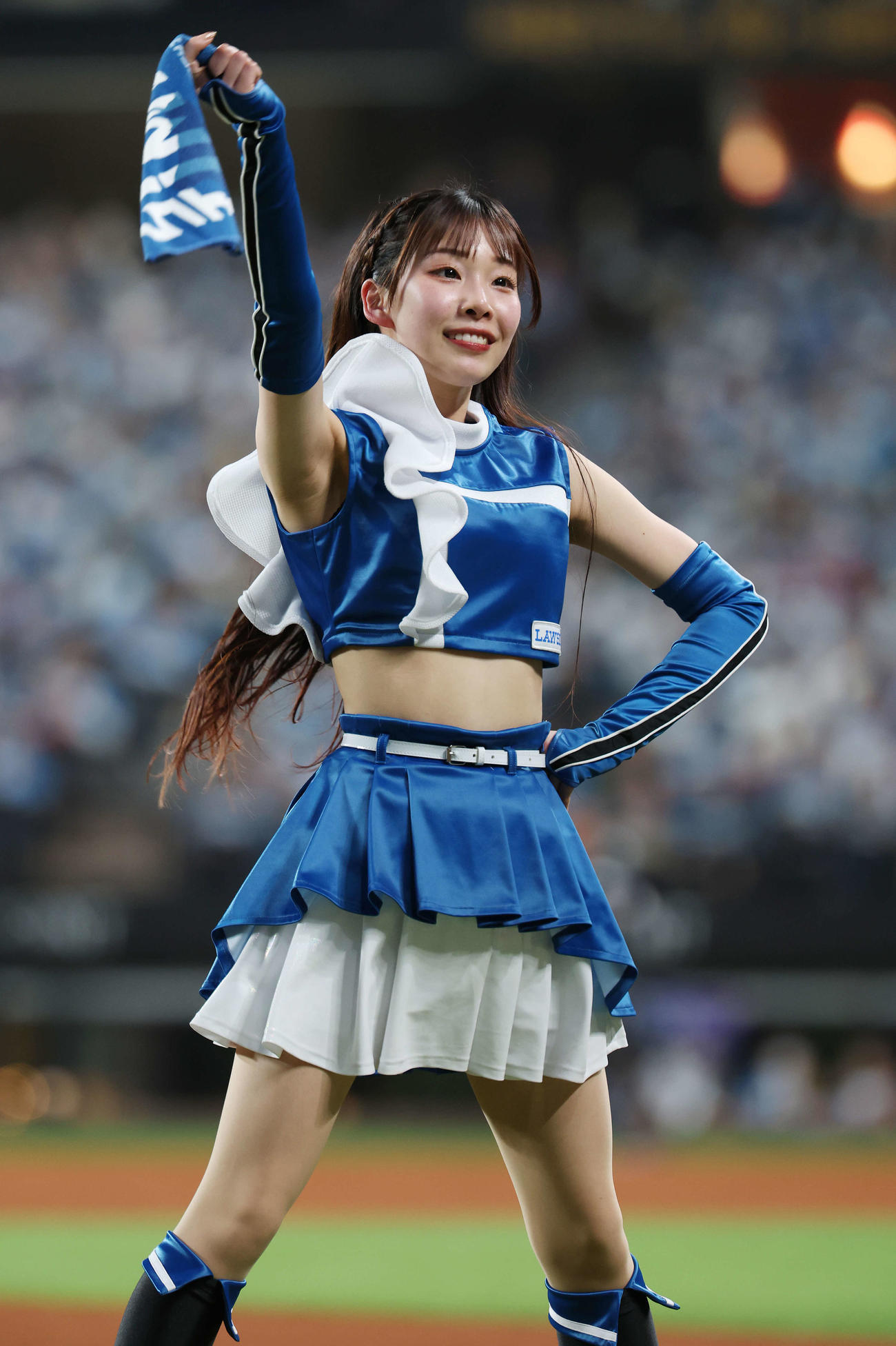 ファイターズガール松井みなみさん（撮影・宮地輝）