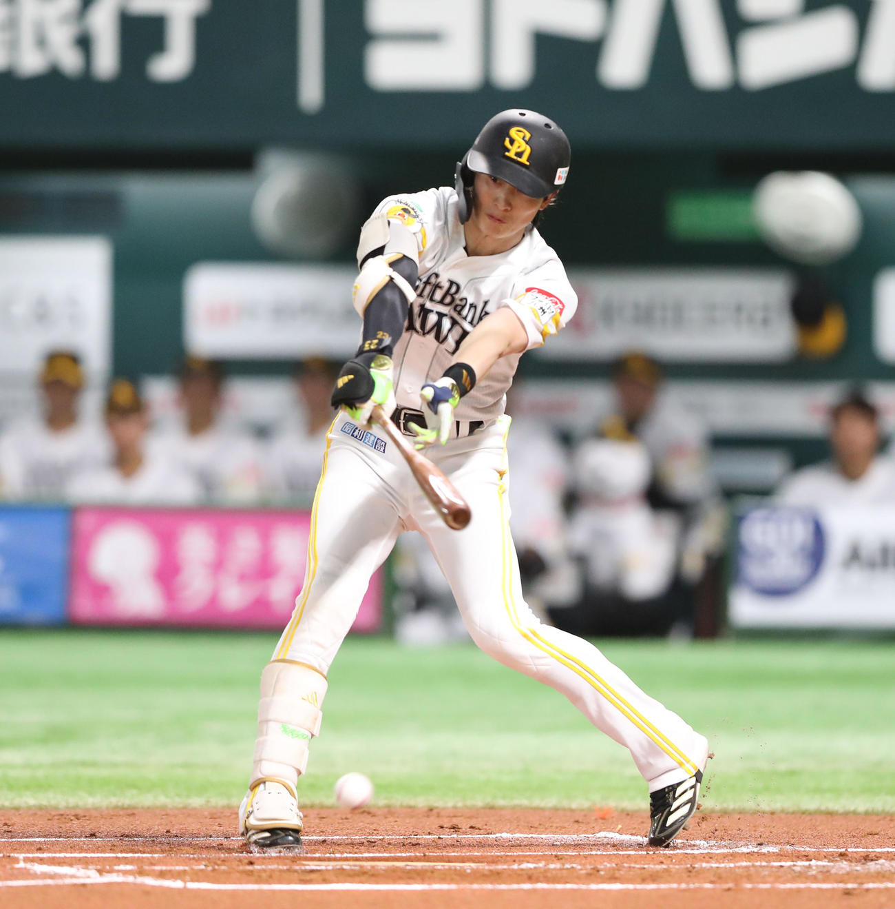 ソフトバンク周東佑京（2025年4月23日撮影）