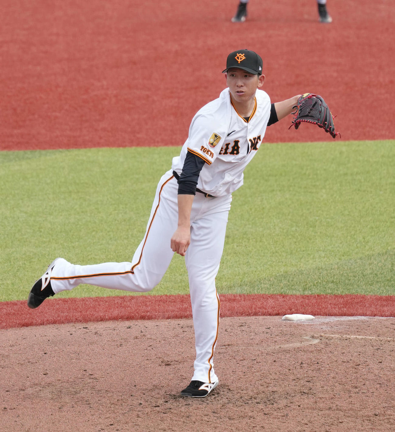 イースタン公式戦　巨人対日本ハム　巨人2番手で登板し6回1失点と好投した戸郷（撮影・小沢裕）
