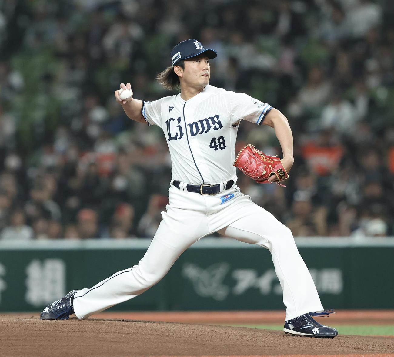 西武対オリックス　先発登板する西武今井（撮影・河田真司）