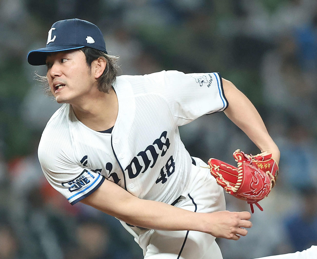 西武対オリックス　2回表、力投する今井（撮影・河田真司）