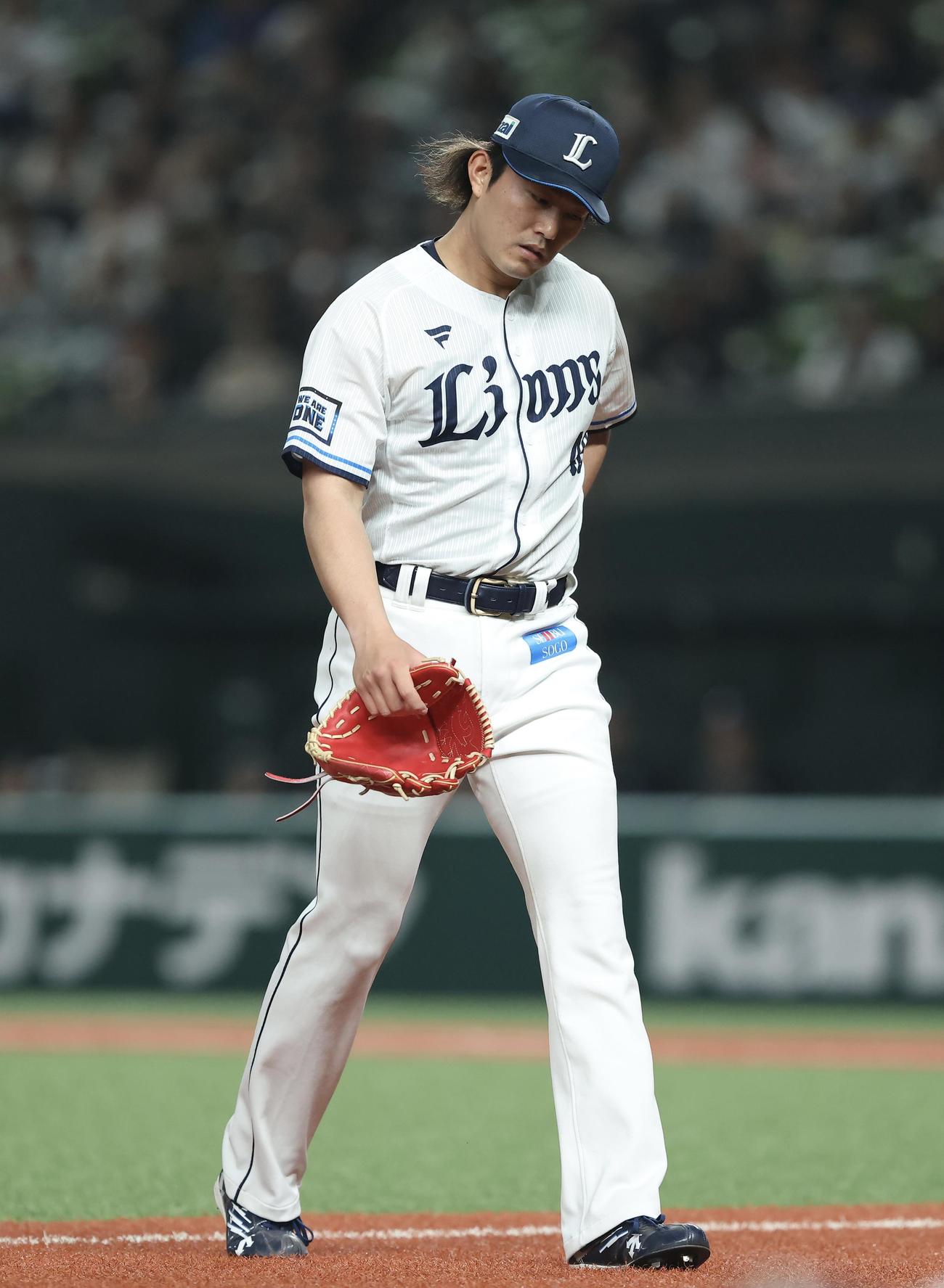 西武対オリックス　1回表を抑える西武今井（撮影・河田真司）