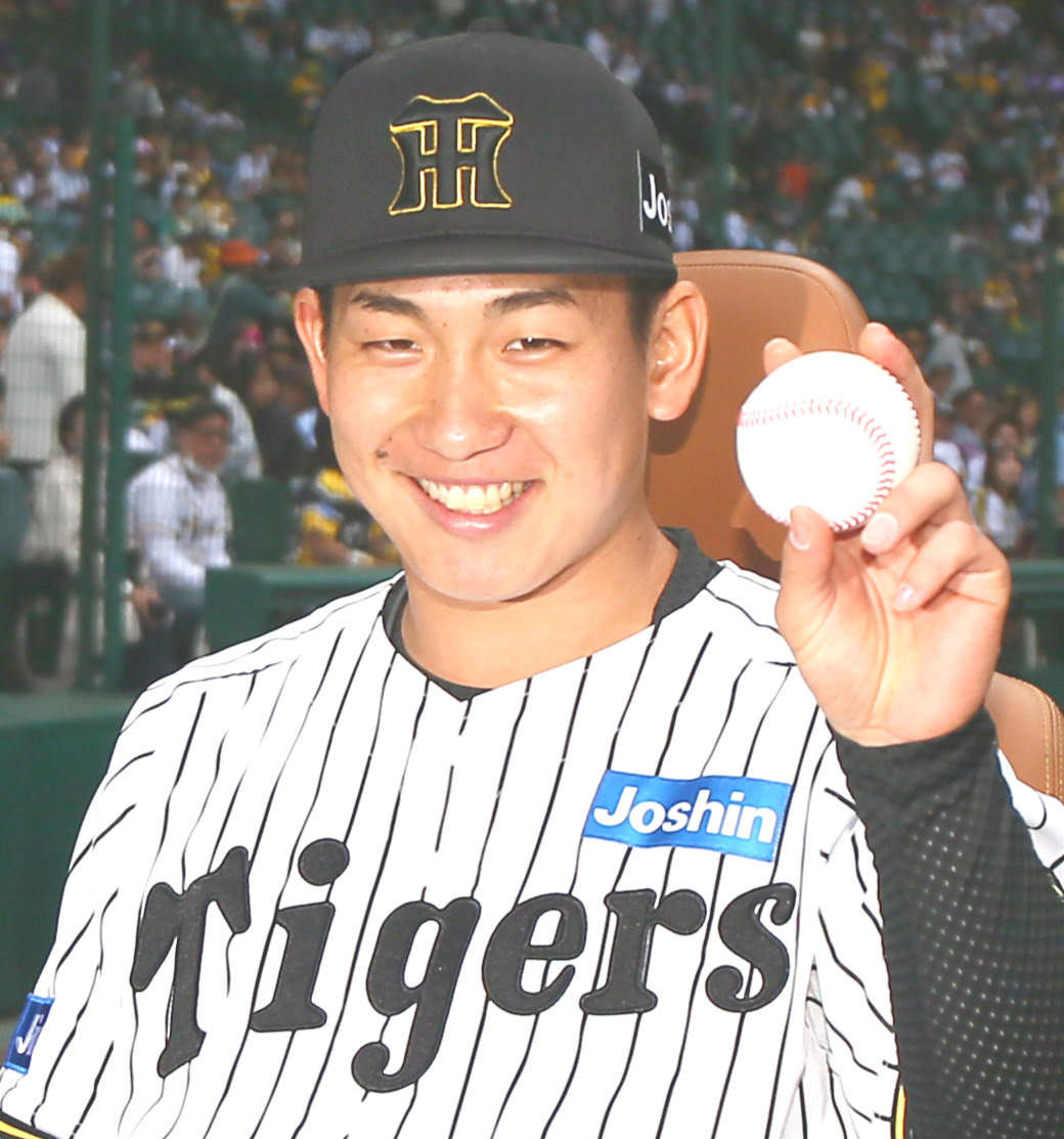 阪神・伊原陵人（2025年4月20日撮影）