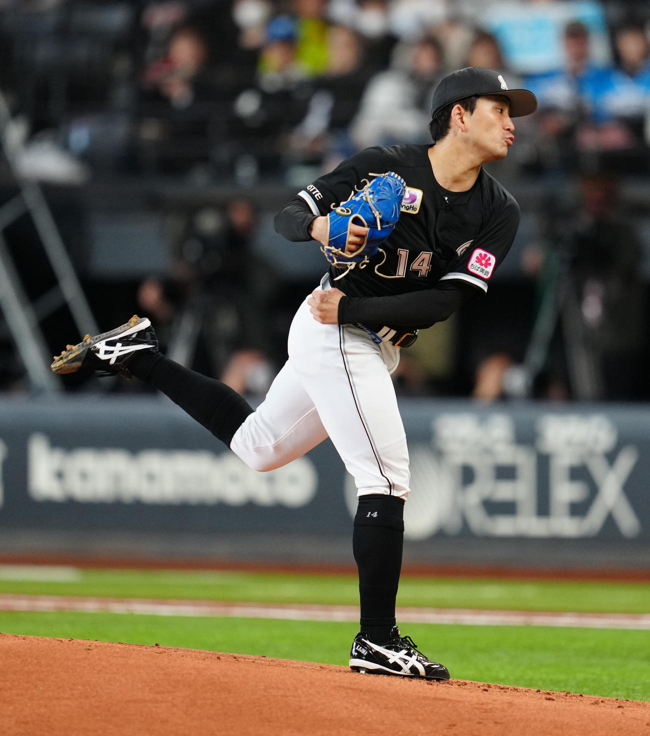 日本ハム対ロッテ　ロッテ先発の小島（撮影・江口和貴）