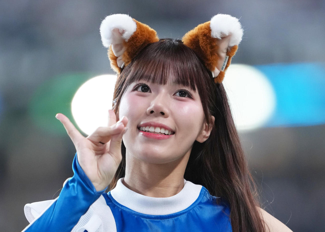 ファイターズガール山本蘭加（2025年4月撮影）