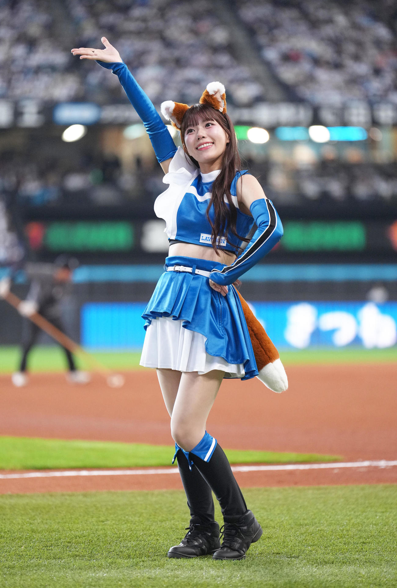 ファイターズガール山本蘭加（2025年4月撮影）