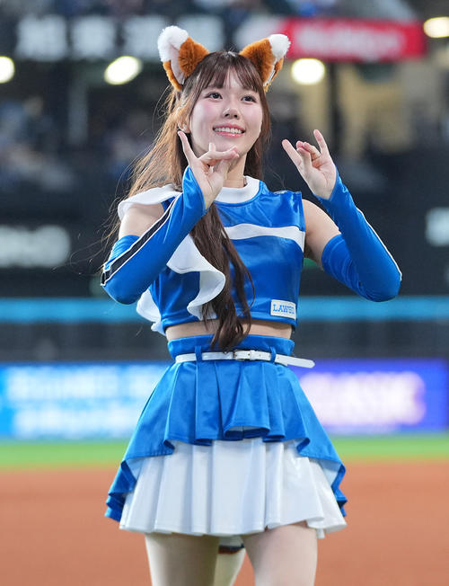 ファイターズガール山本蘭加（2025年3月撮影）