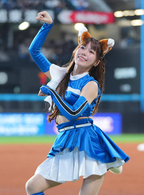 ファイターズガール山本蘭加（2025年3月撮影）