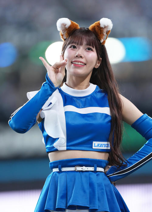 ファイターズガール山本蘭加（2025年4月撮影）