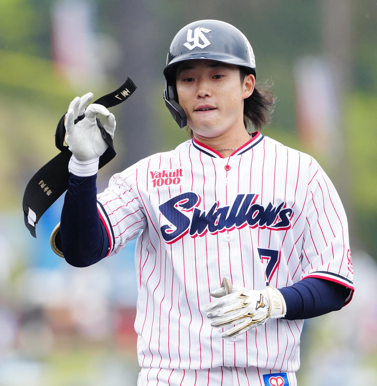 ヤクルト長岡秀樹（2025年2月23日撮影）