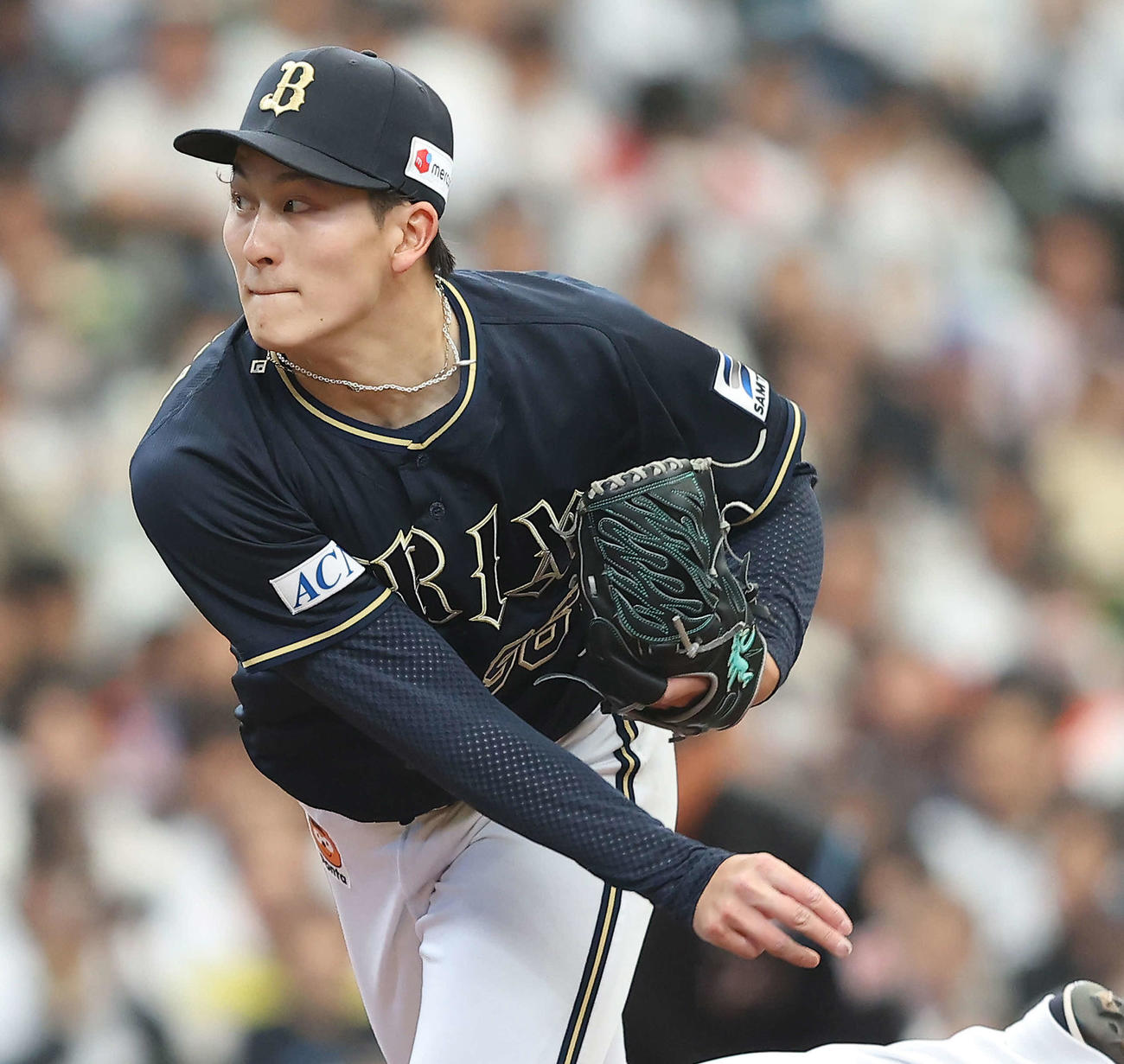 西武対オリックス　先発登板するオリックス高島（撮影・河田真司）