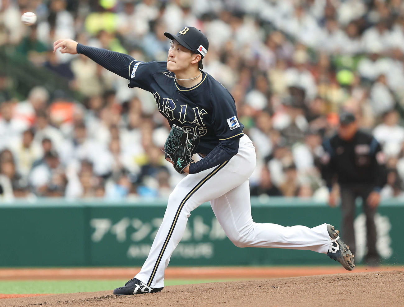 西武対オリックス　先発登板するオリックス高島（撮影・河田真司）