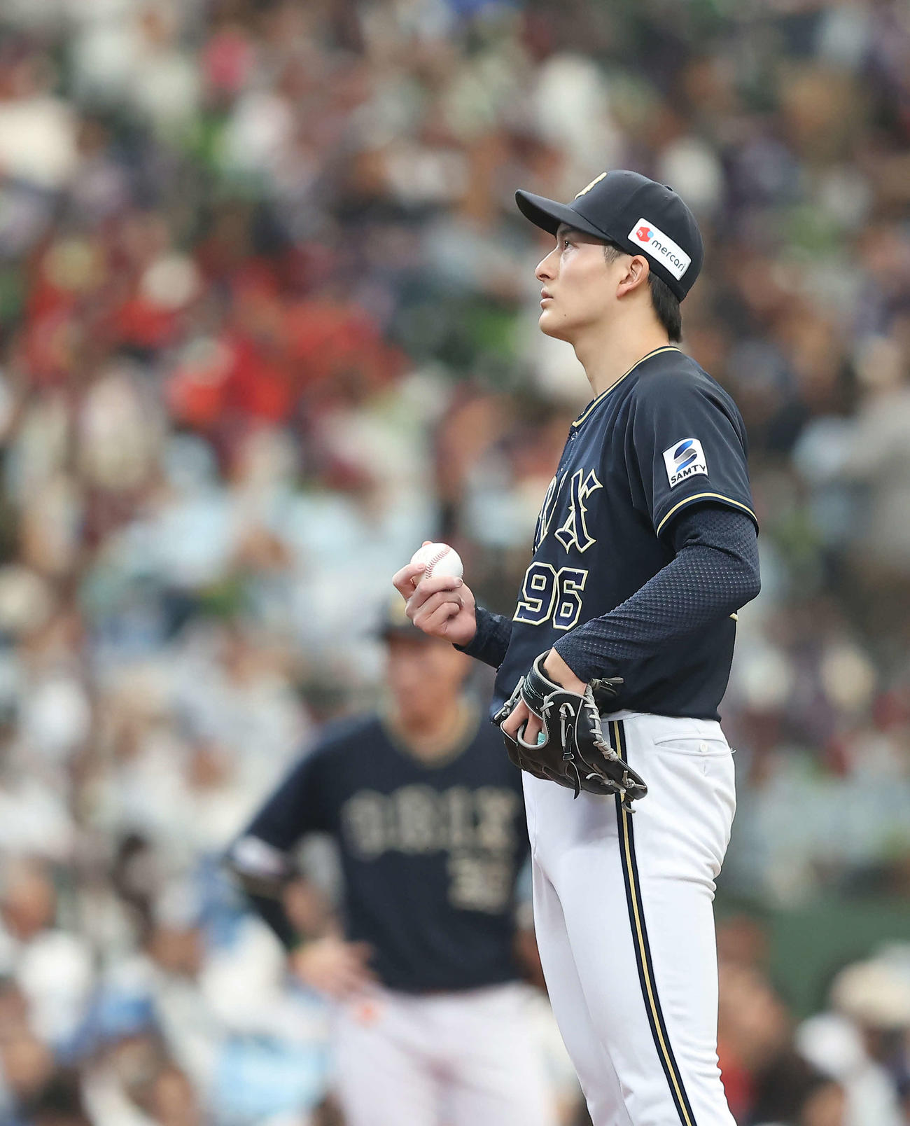 西武対オリックス　3回裏西武1死三、渡部聖弥に右前適時打を浴びる高島（撮影・河田真司）