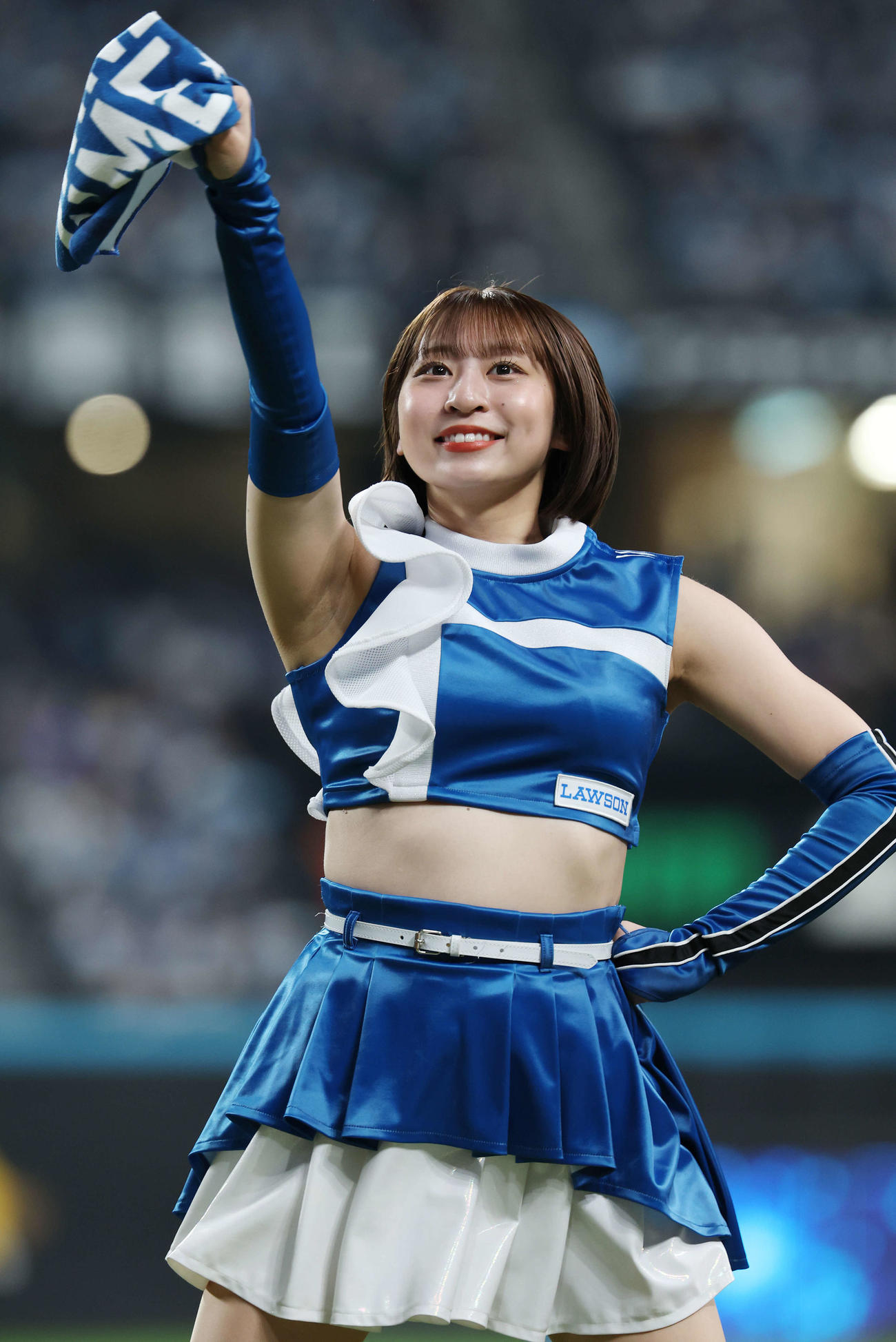 ファイターズガール原藤由衣さん（撮影・宮地輝）