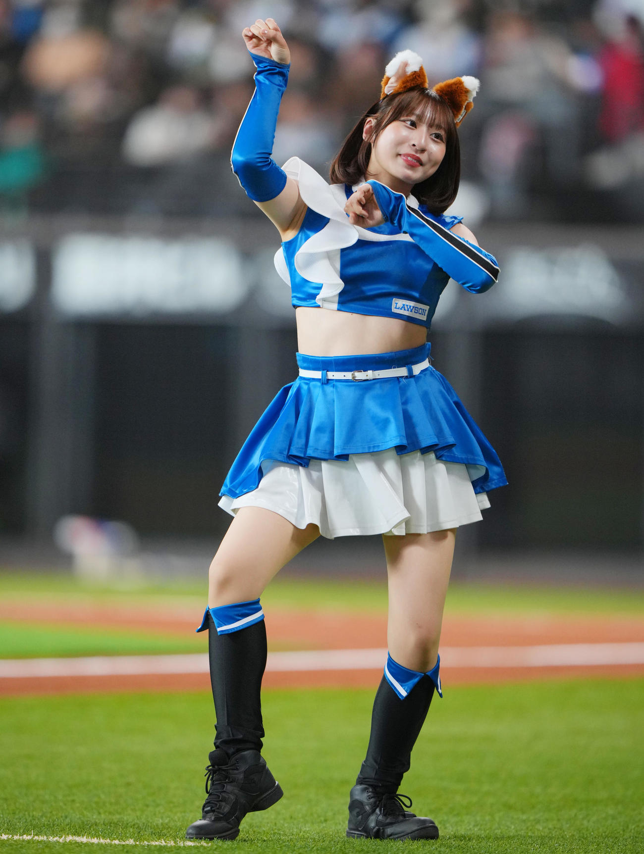 ファイターズガール原藤由衣さん（撮影・垰建太）
