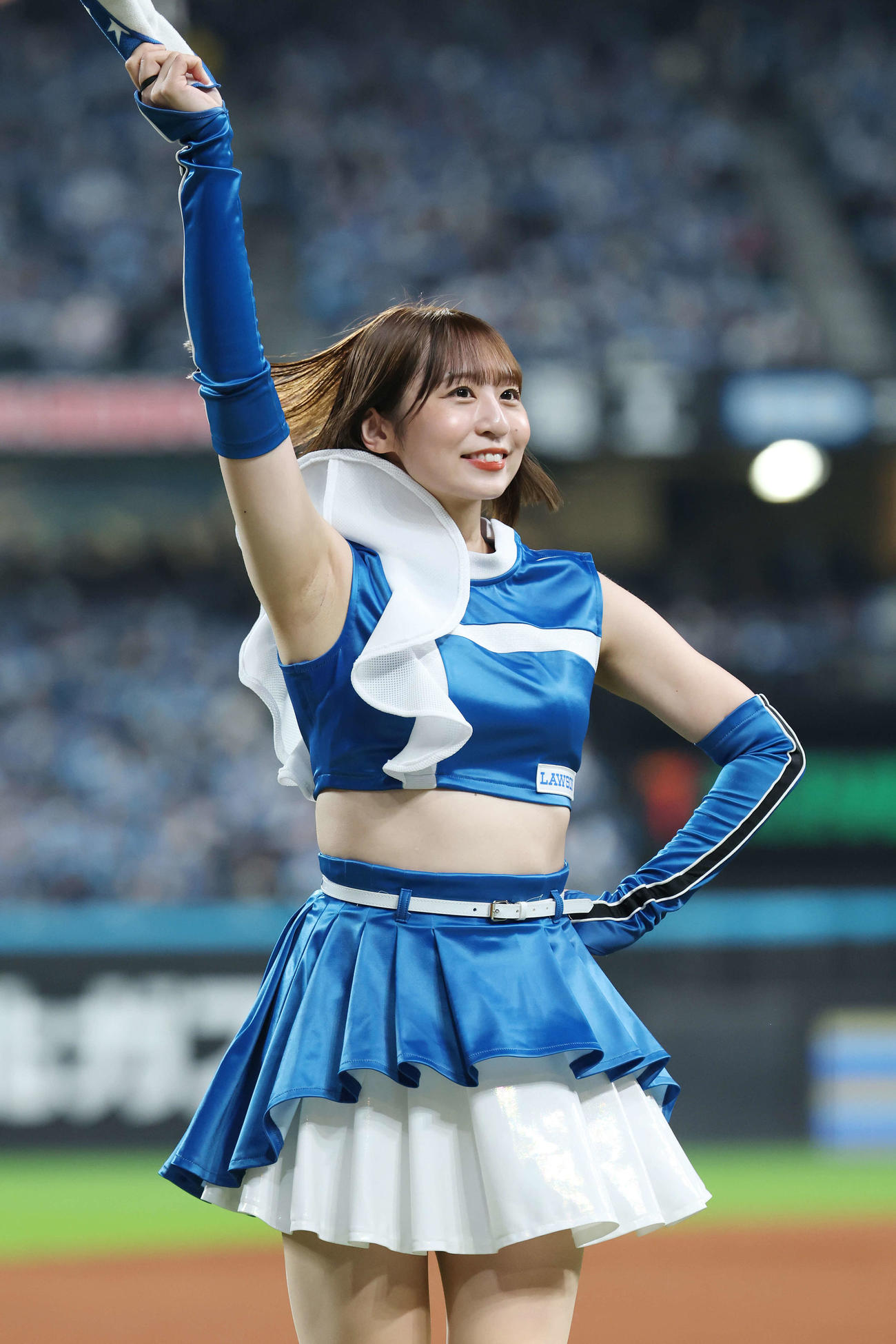 ファイターズガール原藤由衣さん（撮影・宮地輝）