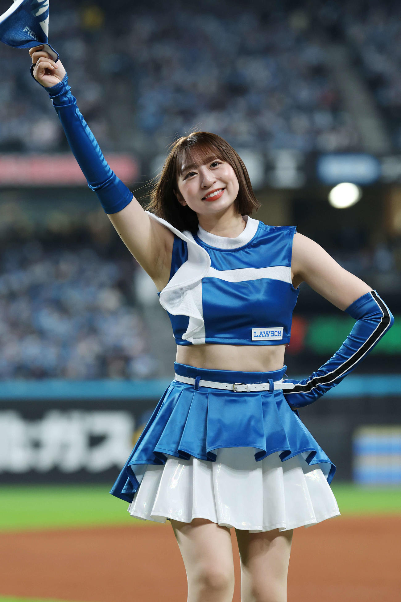 ファイターズガール原藤由衣さん（撮影・宮地輝）