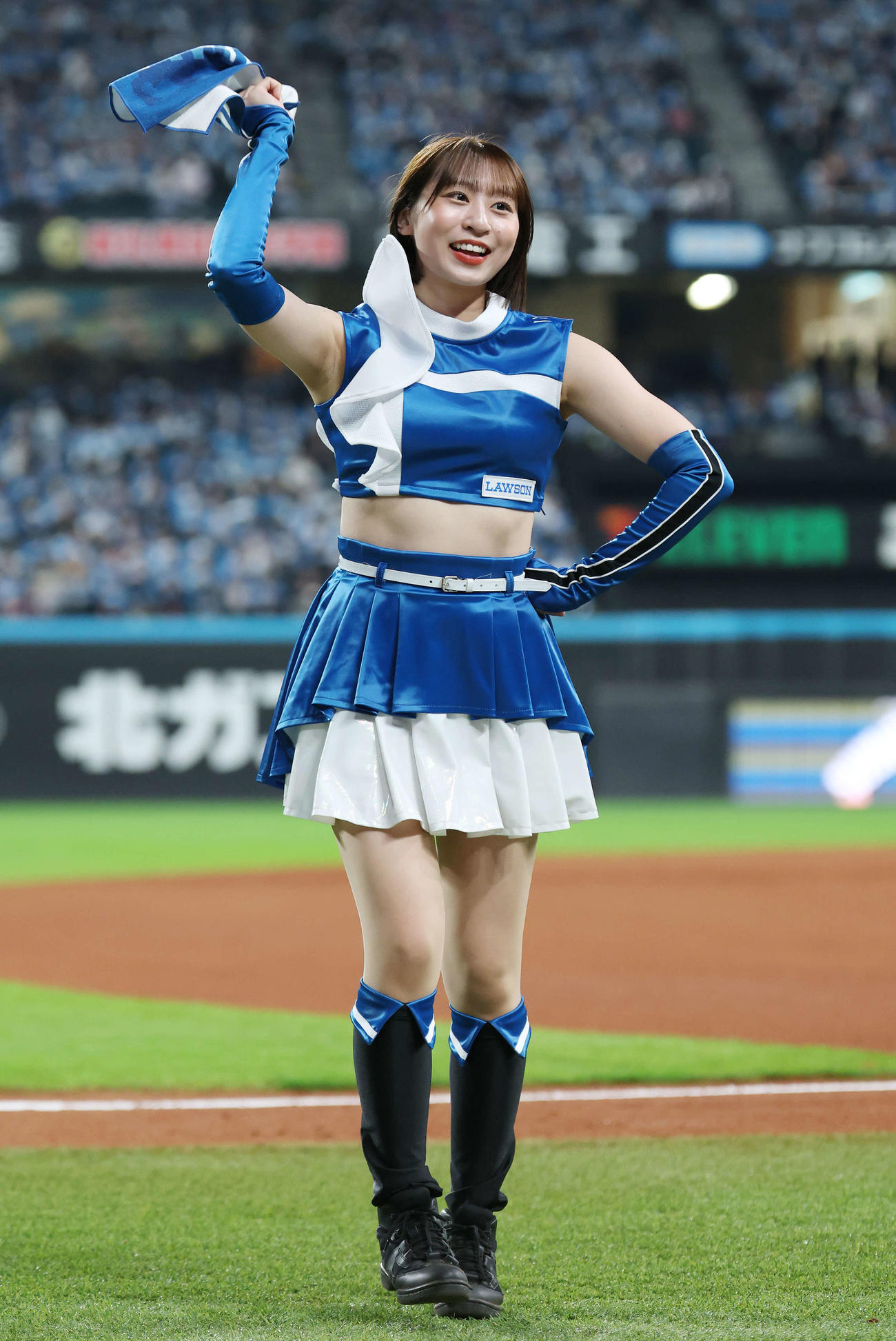 ファイターズガール原藤由衣さん（撮影・宮地輝）