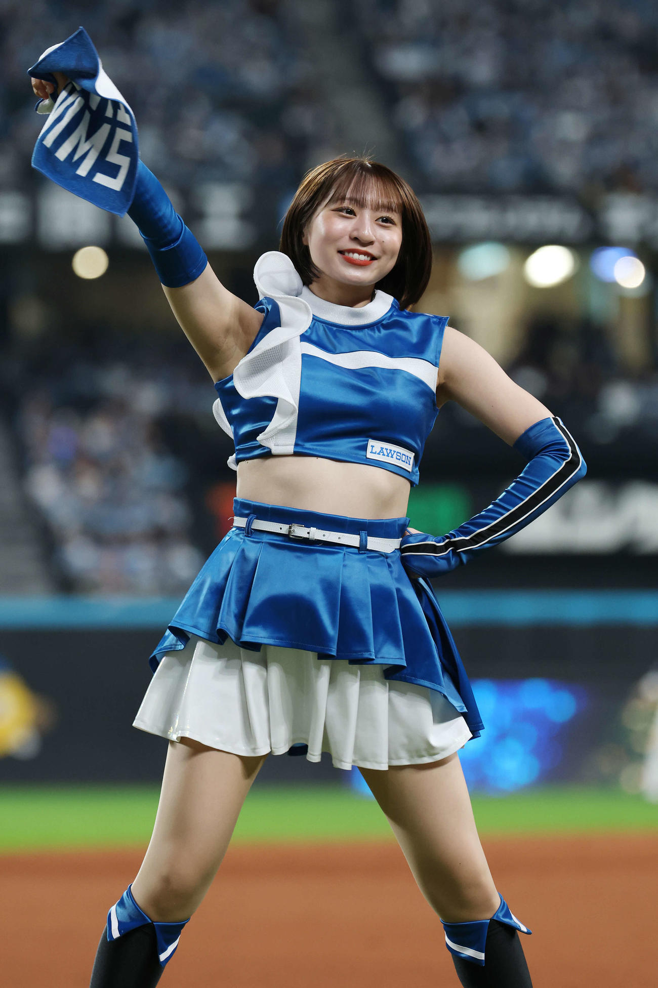 ファイターズガール原藤由衣さん（撮影・宮地輝）