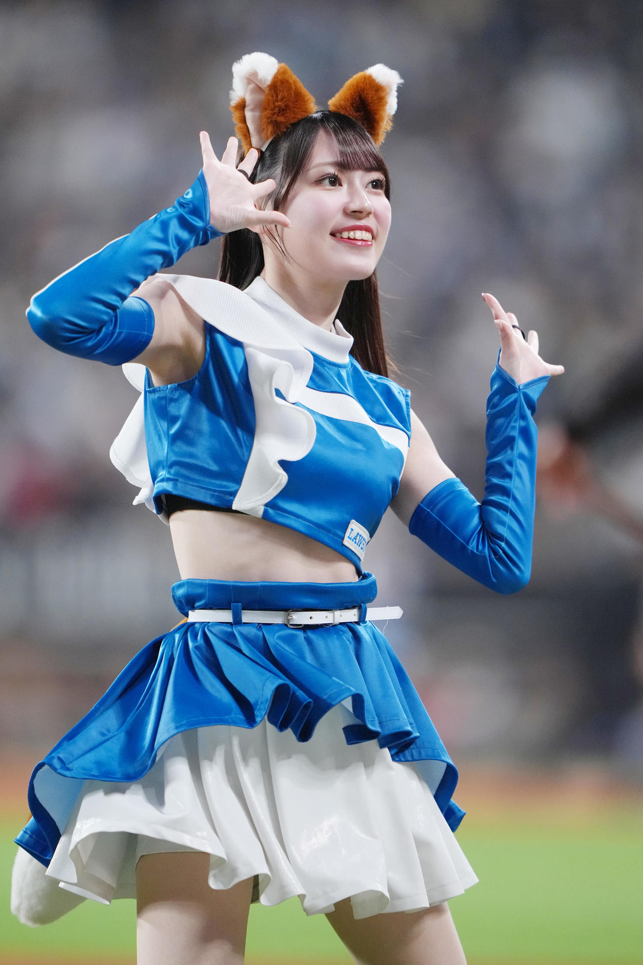 ファイターズガール橋本莉々花さん（撮影・足立雅史）