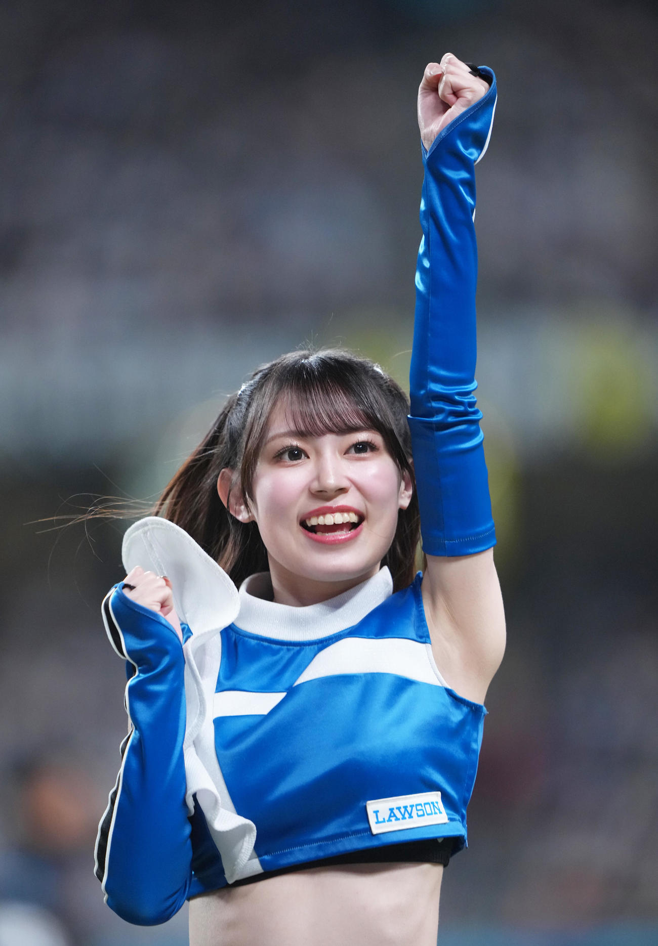 ファイターズガール橋本莉々花さん（撮影・足立雅史）