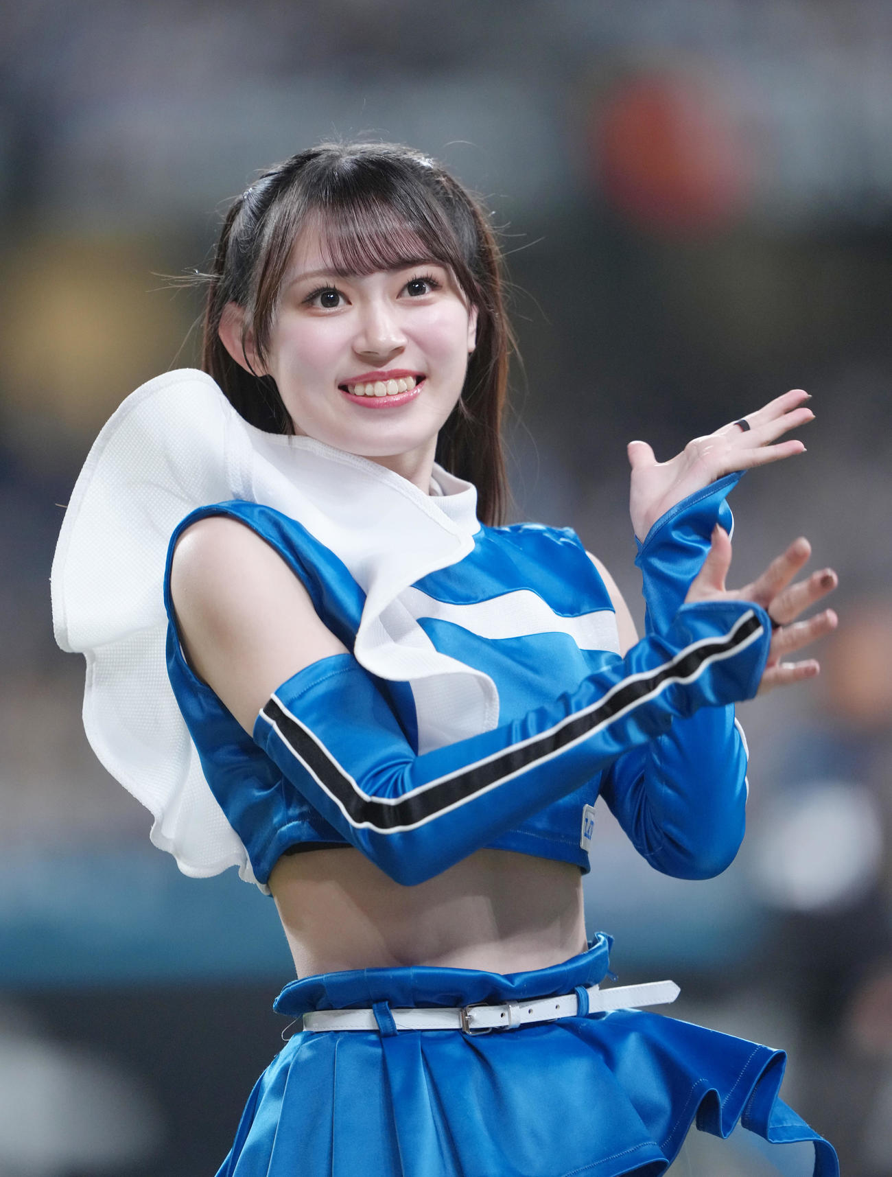 ファイターズガール橋本莉々花さん（撮影・足立雅史）