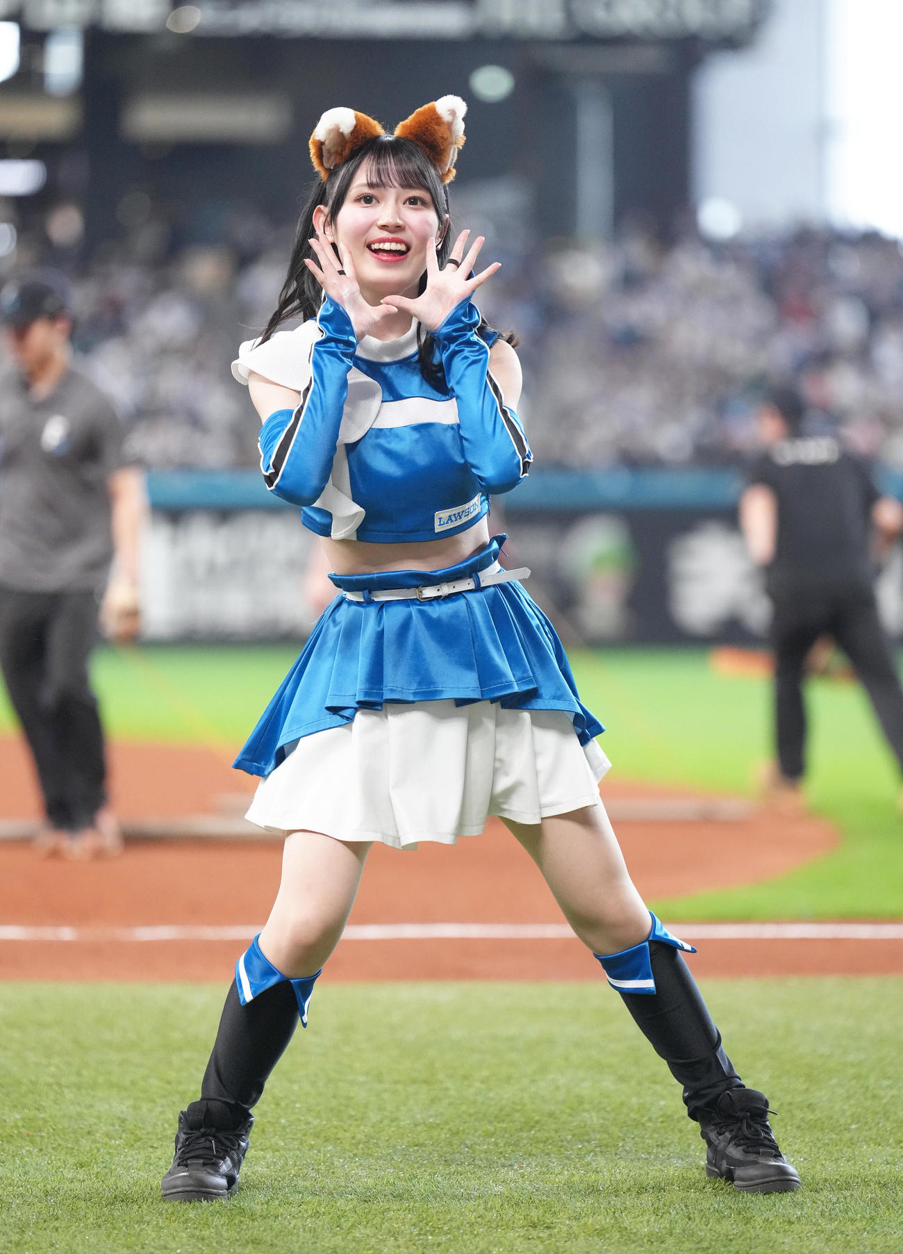 ファイターズガール橋本莉々花さん（撮影・足立雅史）