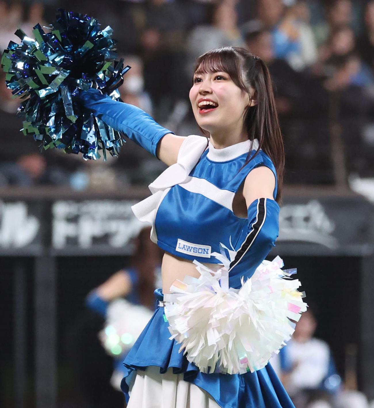 ファイターズガール橋本莉々花さん（撮影・黒川智章）