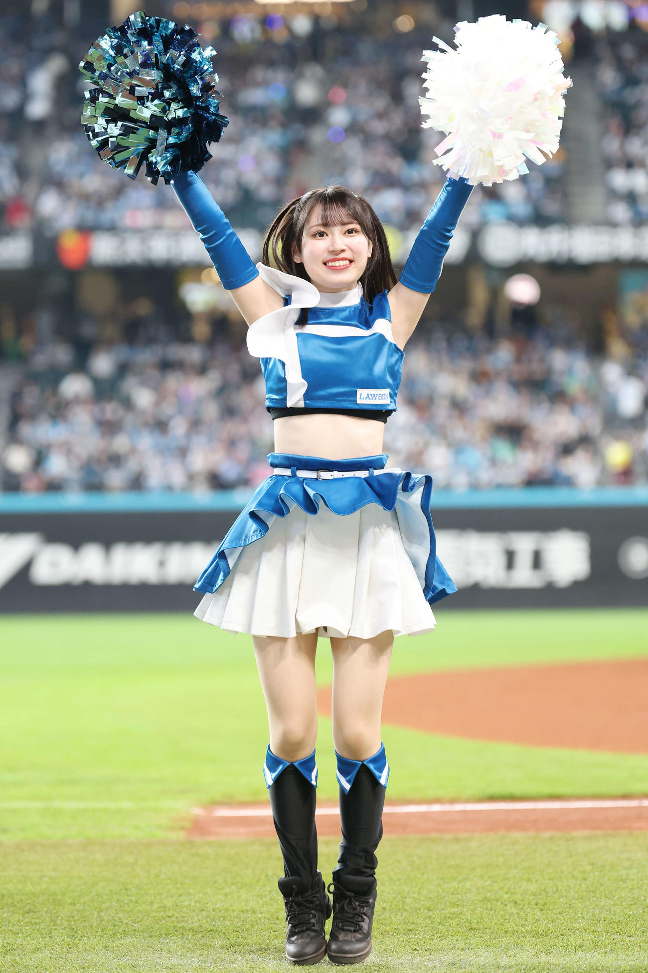 ファイターズガール橋本莉々花さん（撮影・宮地輝）