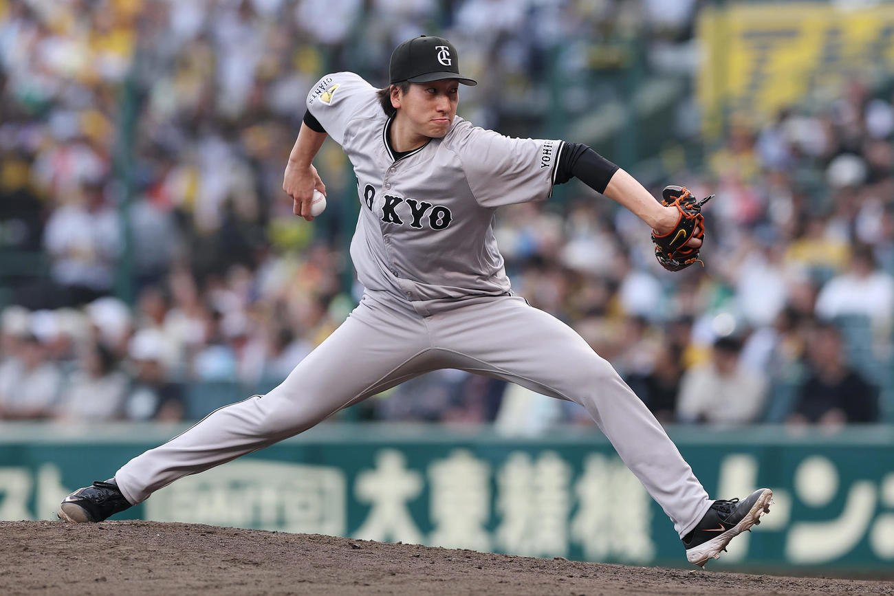 阪神対巨人　巨人5番手の大勢（撮影・前田充）