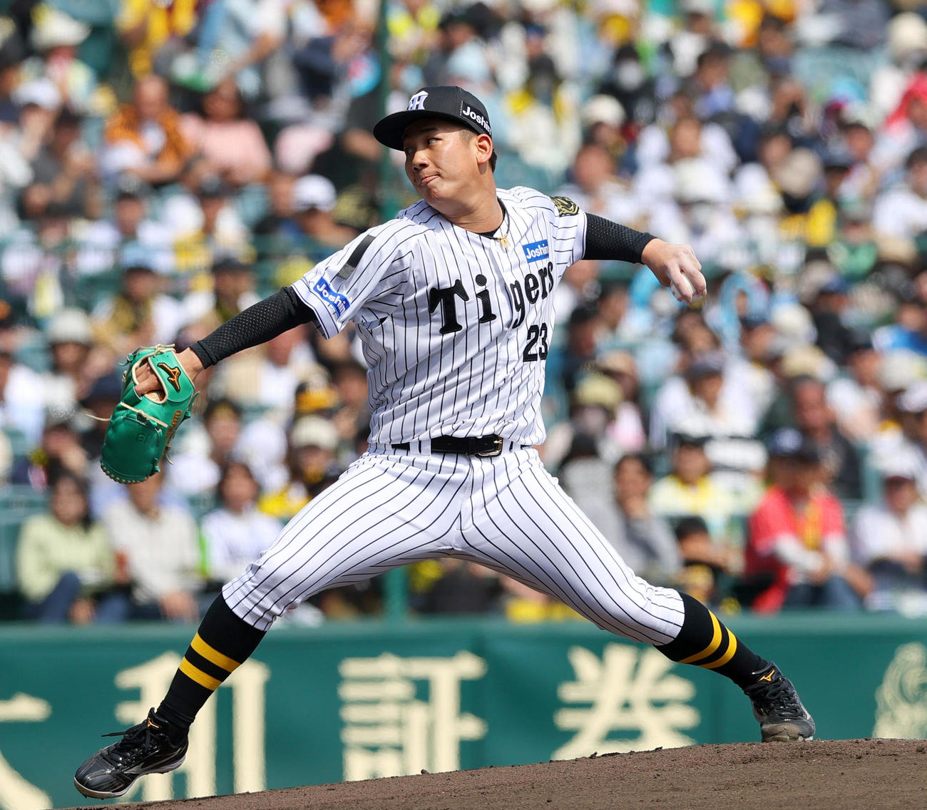 阪神対巨人　阪神先発の伊原（撮影・上山淳一）