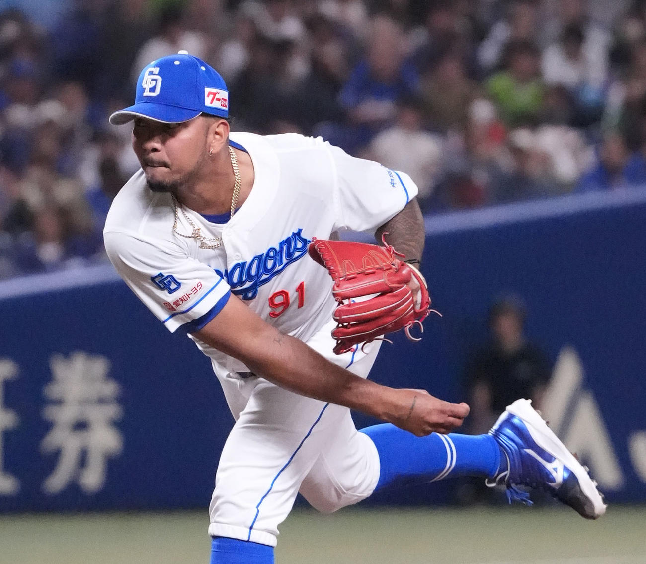 中日メヒア（2025年4月27日撮影）
