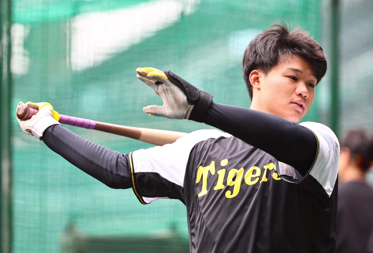 阪神森下翔太（2025年4月20日撮影）