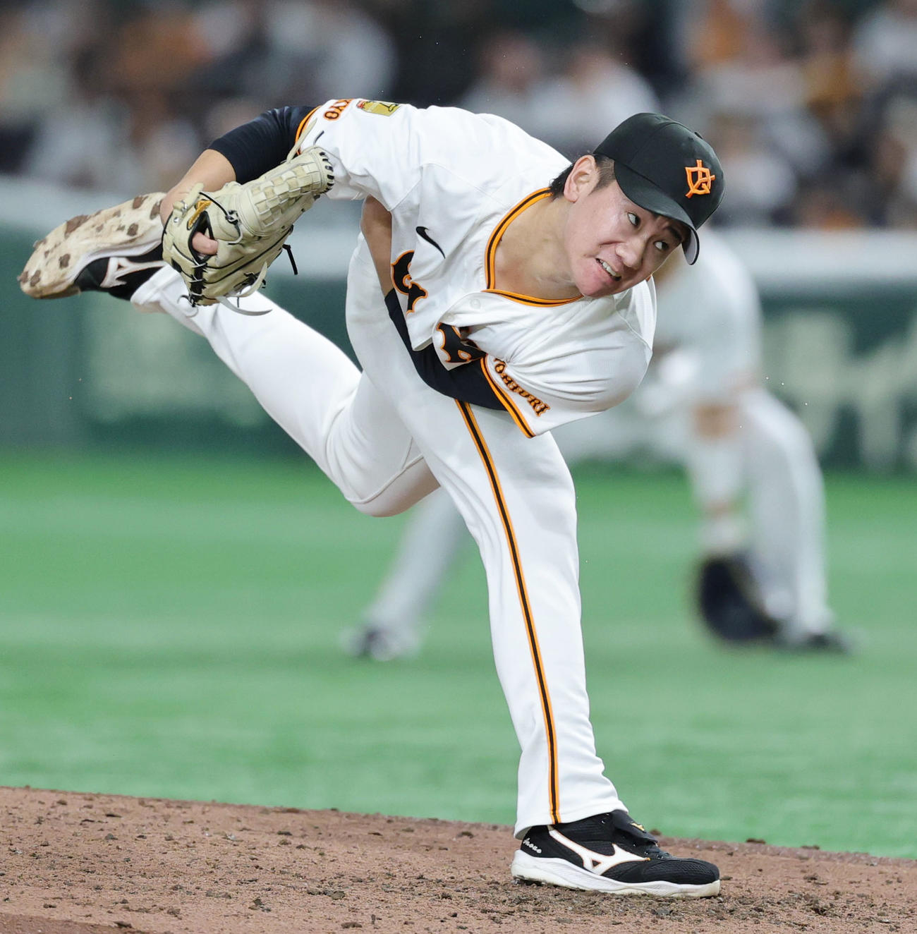 巨人井上温大（2025年4月22日撮影）