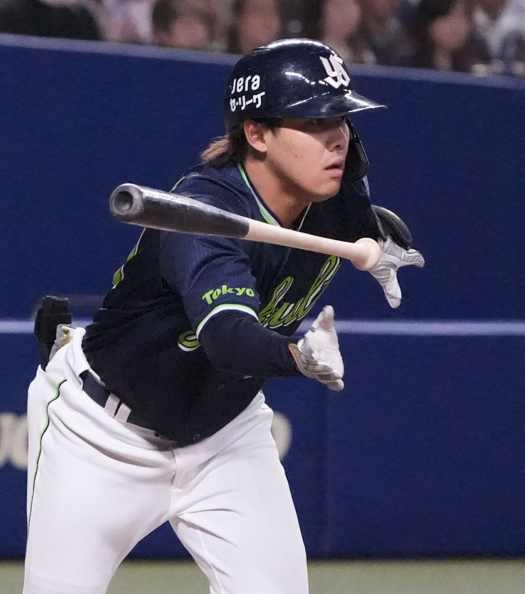 ヤクルト赤羽由紘（2025年4月27日撮影）