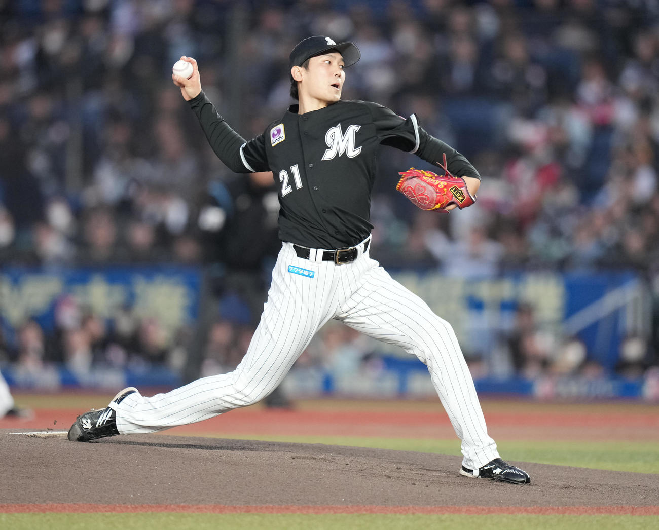 ロッテ石川柊太（2025年4月11日撮影）