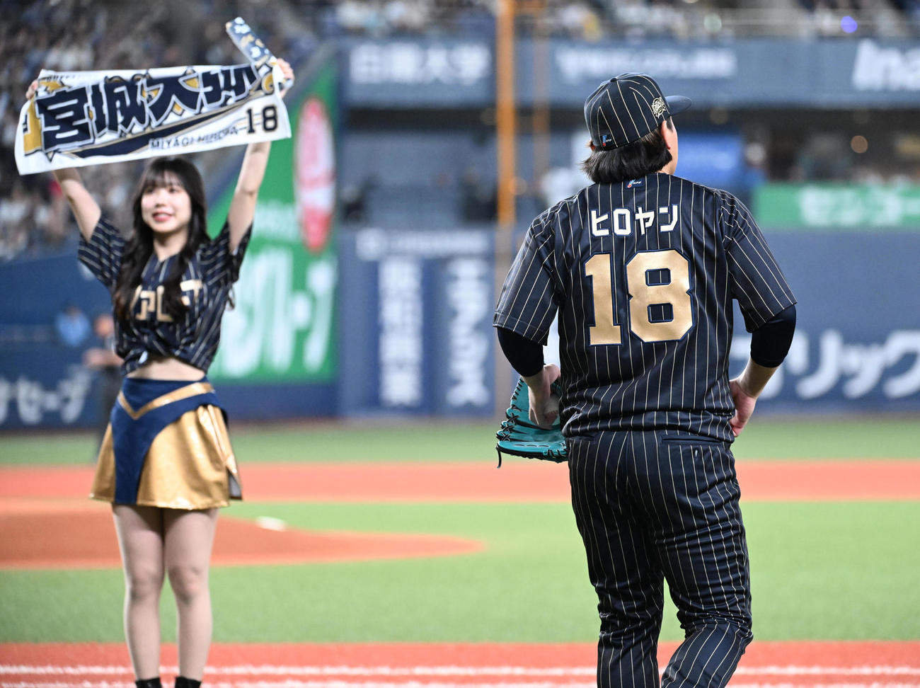 オリックス対ロッテ　先発するオリックス宮城（撮影・和賀正仁）