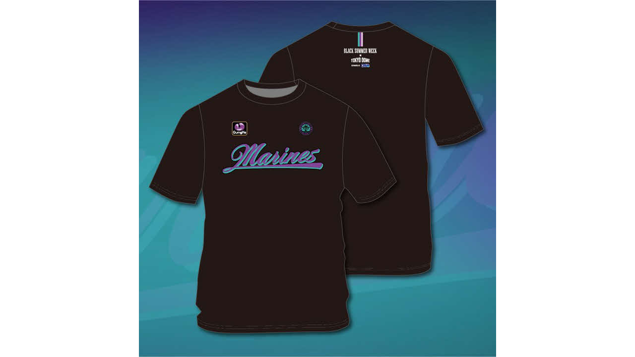 BLACK SUMMER WEEK 2025 IN TOKYO DOME LIMITED EDITION T－SHIRT（球団提供）