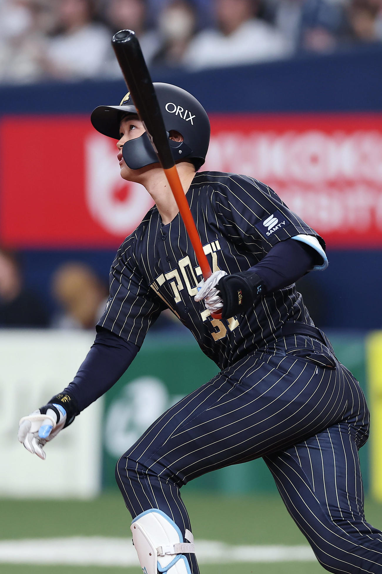 オリックス対ロッテ　3回裏オリックス1死、左前打を放つ太田（撮影・前田充）