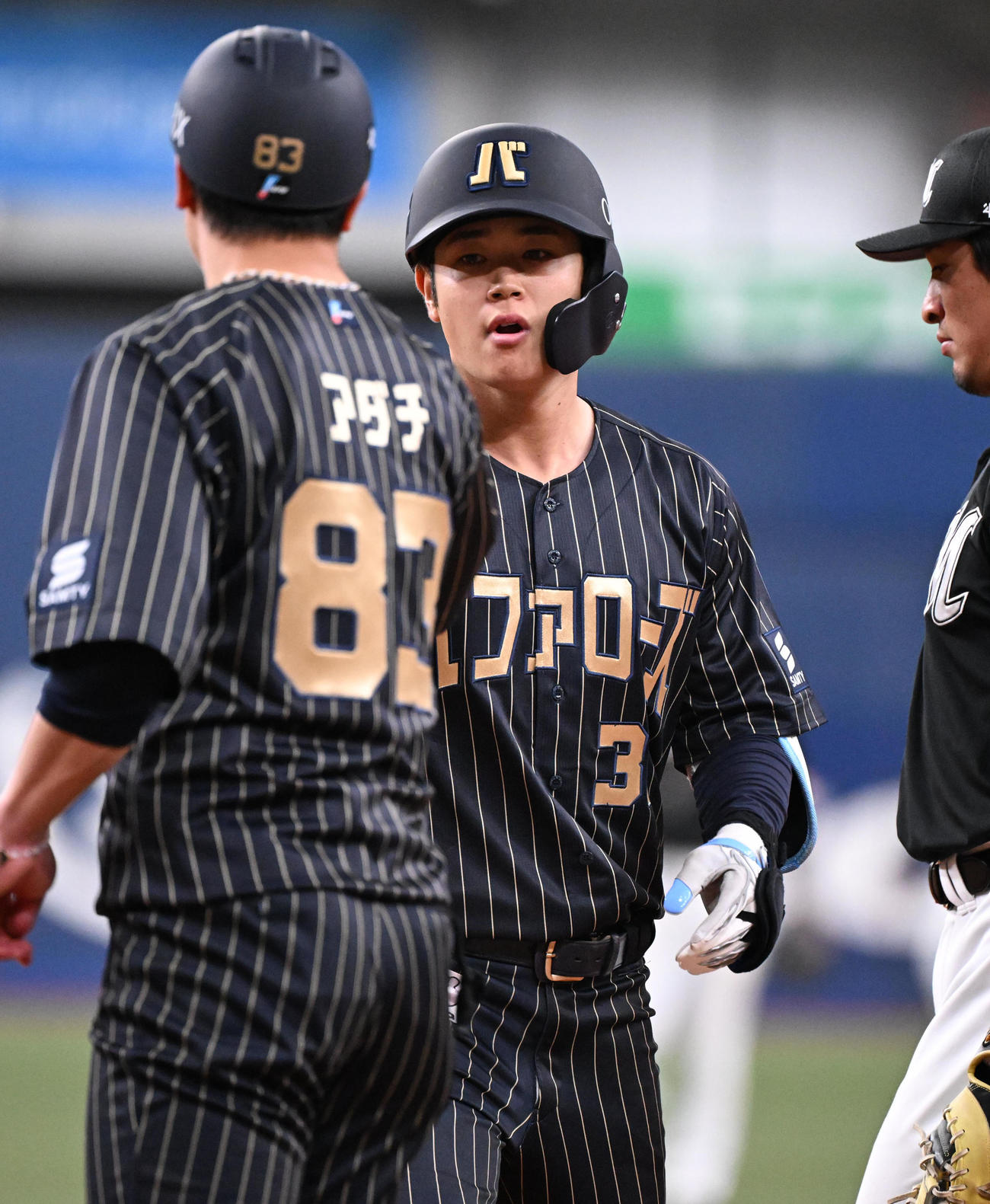 オリックス対ロッテ　5回裏オリックス2死、中前打を放った太田（撮影・和賀正仁）