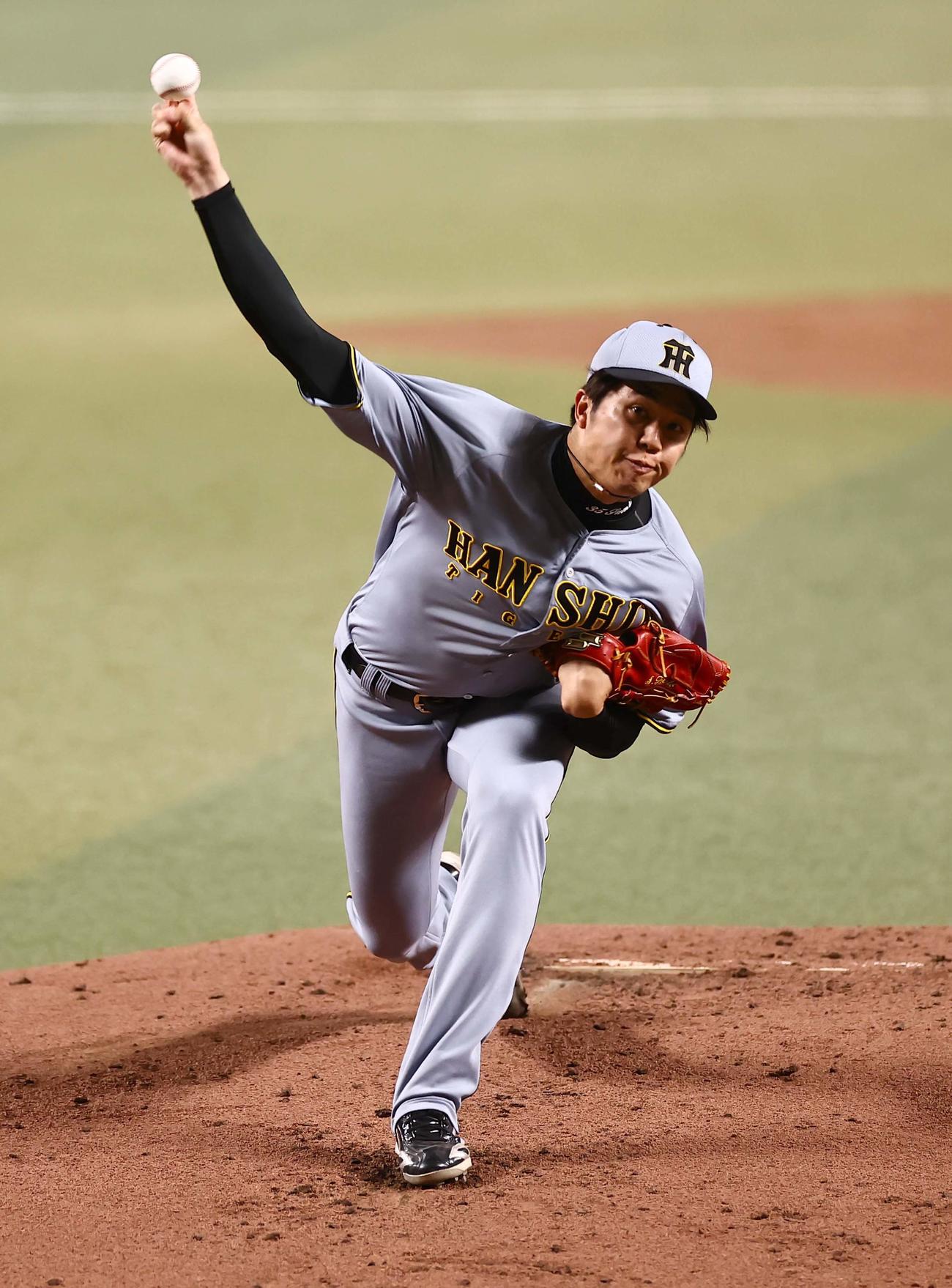中日対阪神　阪神先発の才木（撮影・上田博志）