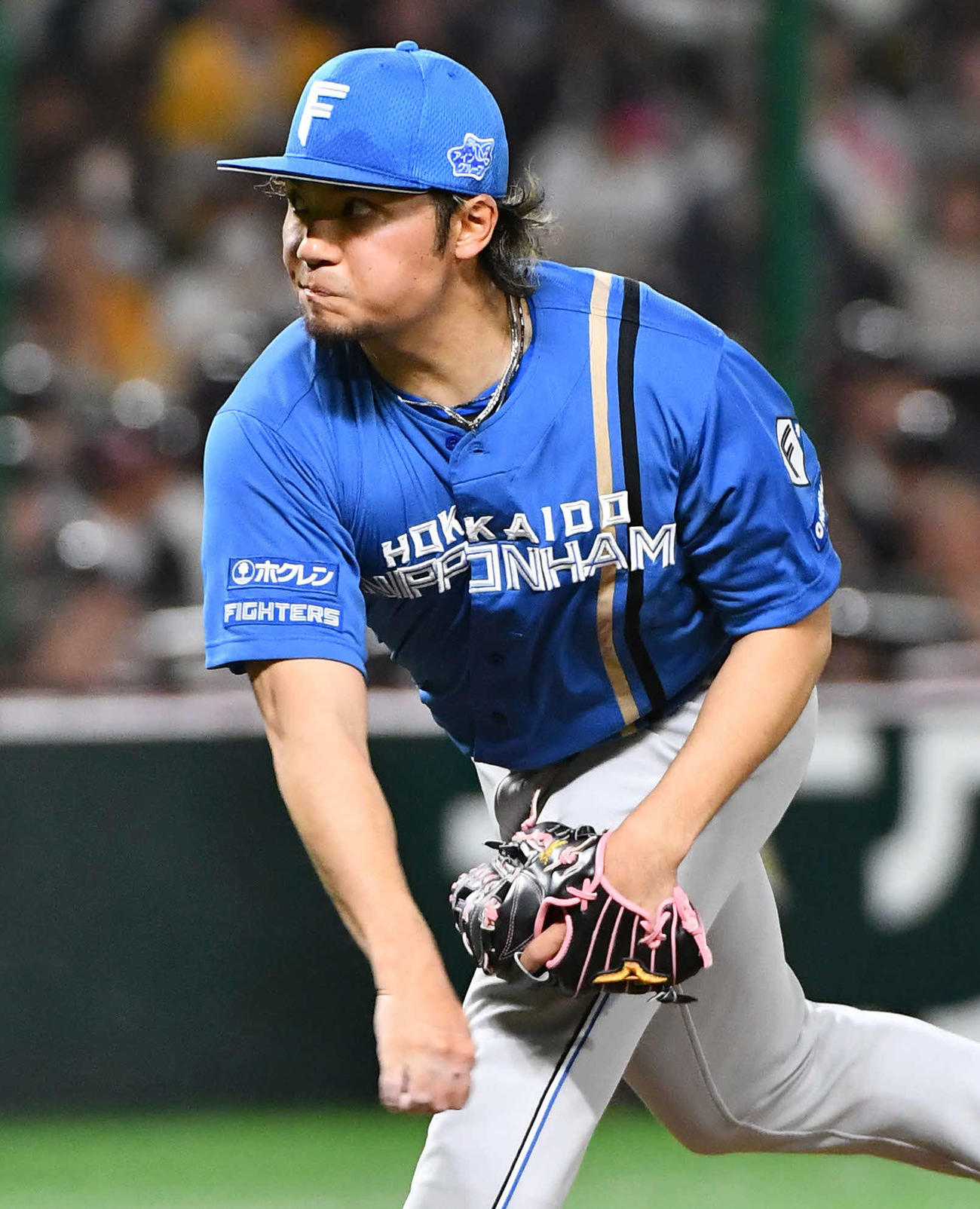 ソフトバンク対日本ハム　日本ハム先発の伊藤（撮影・岩下翔太）