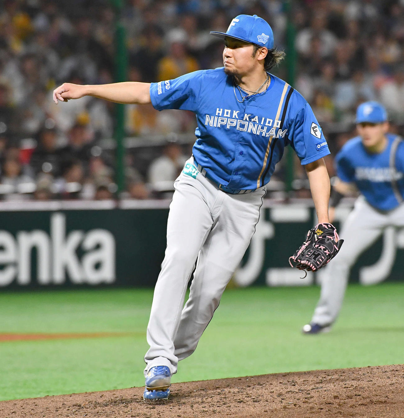 ソフトバンク対日本ハム　日本ハム先発の伊藤（撮影・岩下翔太）