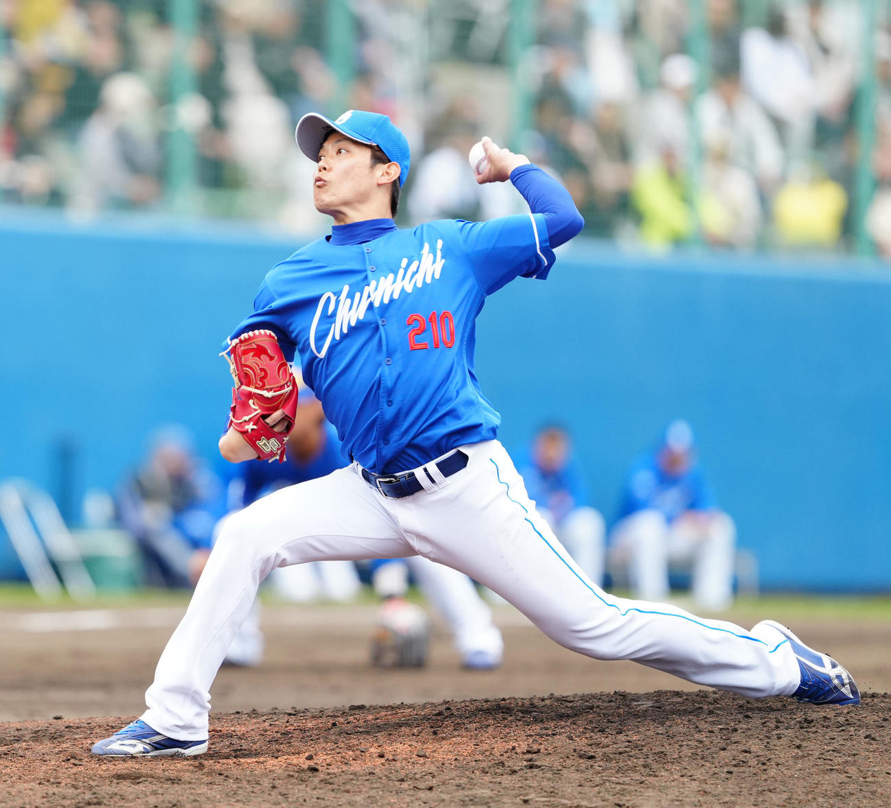 中日岡田俊哉（2025年2月20日撮影）