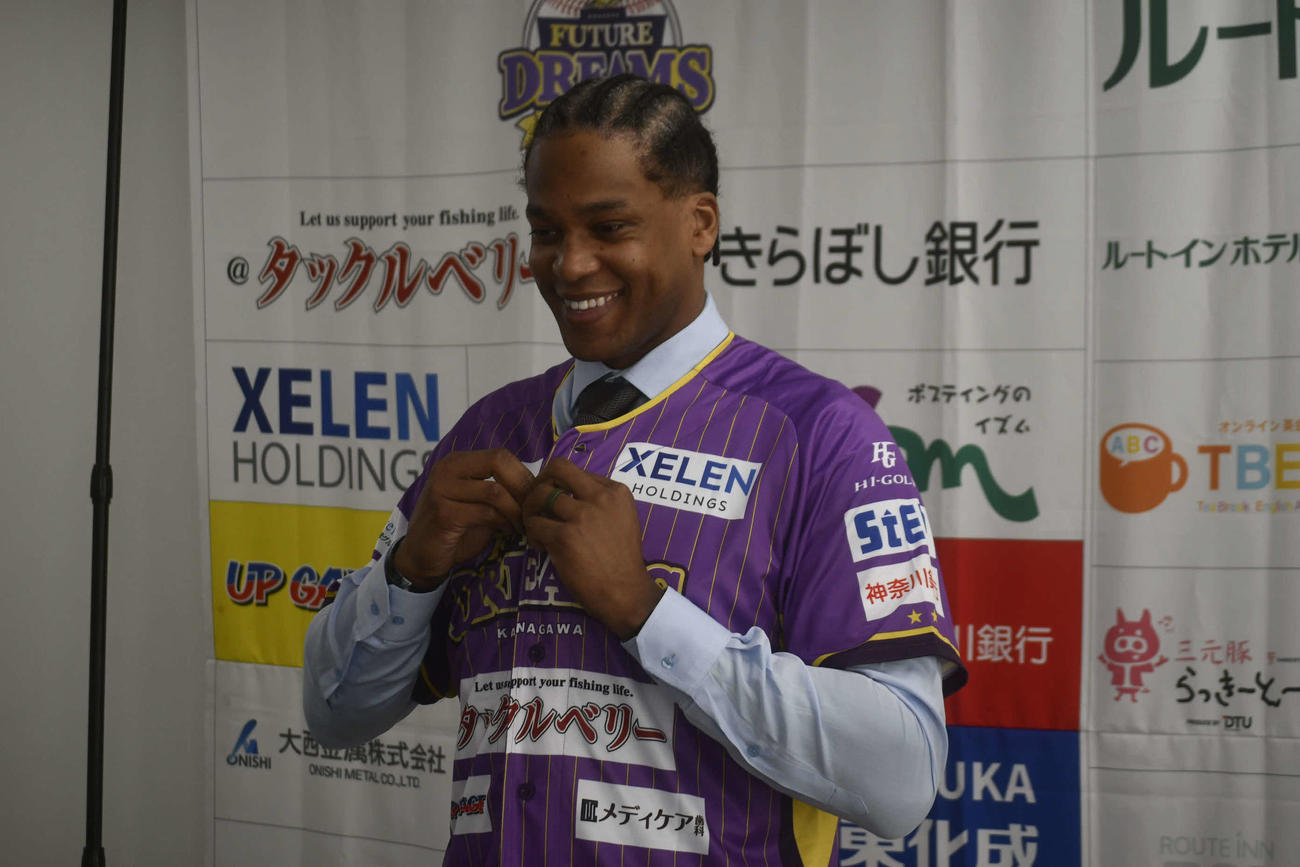 BC神奈川に入団したアダム・ウォーカー（撮影・平山連）